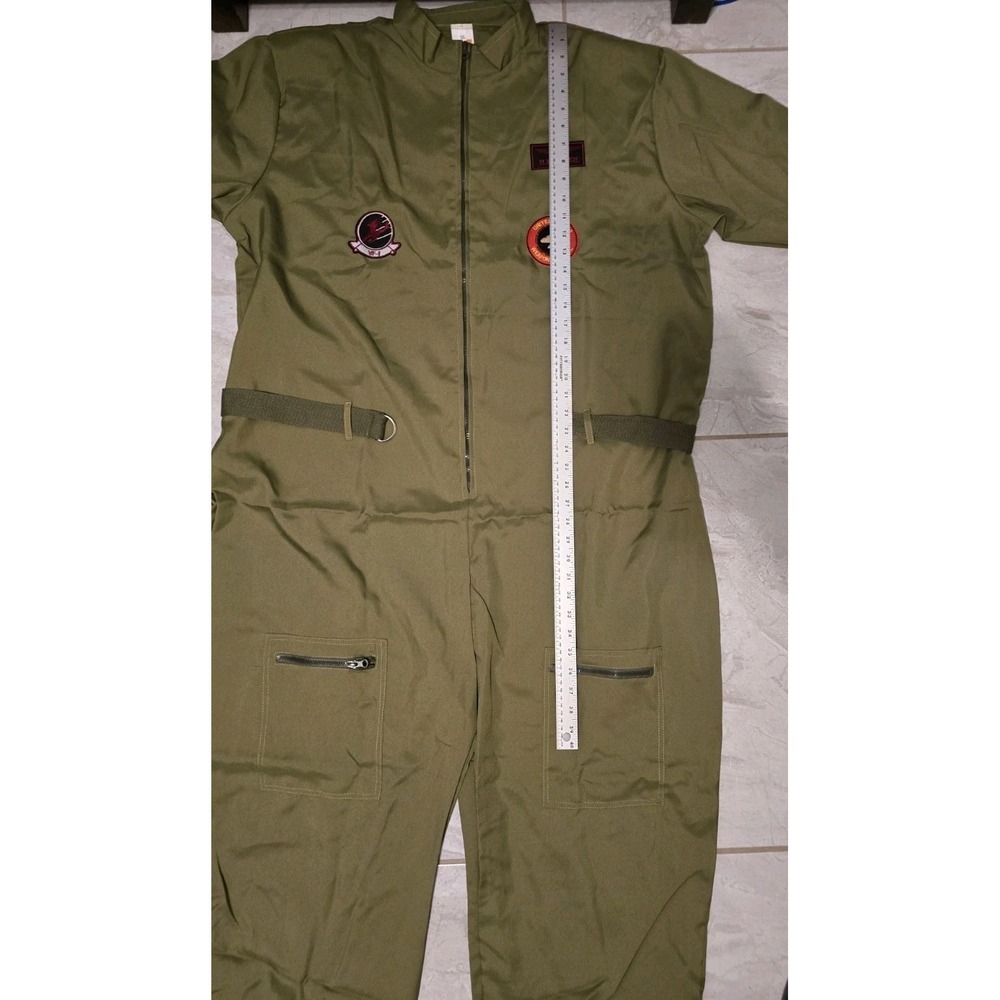 Maxim Party Flight Suit Halloween Costume Adult 2XL Maverick Top Gun Inspired - Picture 11 of 16
